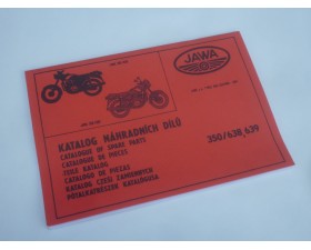KATALOG NÁHRADNÍCH DÍLŮ - JAWA 350/638,639 - DOTISK DLE ORIGINÁLU